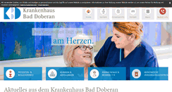 Desktop Screenshot of krankenhaus-doberan.de