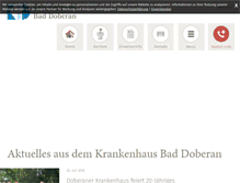 Tablet Screenshot of krankenhaus-doberan.de